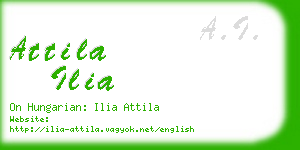 attila ilia business card